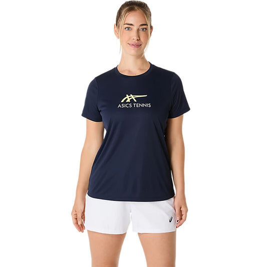 ASICS Women's Court Tennis Graphic Tee (Midnight)