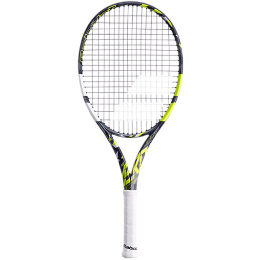 Babolat Pure Aero 2023 Junior 25 Strung Tennis Racquet (Grey/Yellow/White)