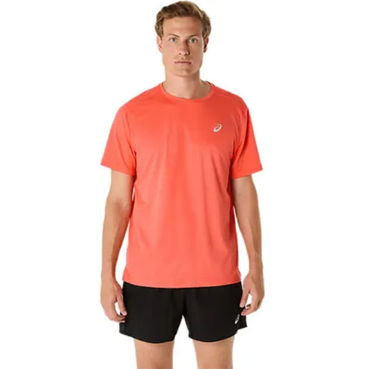 ASICS Men's Silver SS Top (Orange)