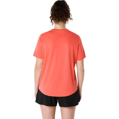 ASICS Women's Silver SS Top (Coral Reef)
