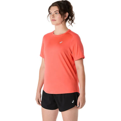 ASICS Women's Silver SS Top (Coral Reef)