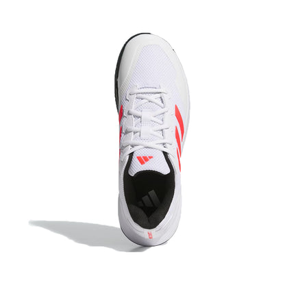 Adidas Men's Gamecourt 2 Tennis Shoe (Cloud White/Lucid Red/Core Black)