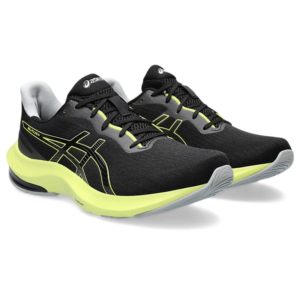  asics Gel Pulse 14 latest running Black,Glow Yellow Shoes