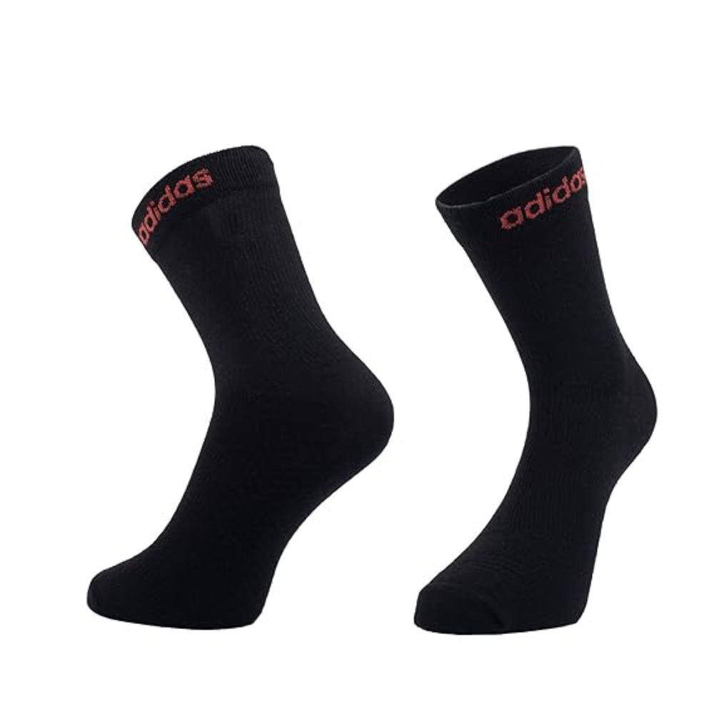 Best Adidas Men Flat Knit Ankle Black Socks 