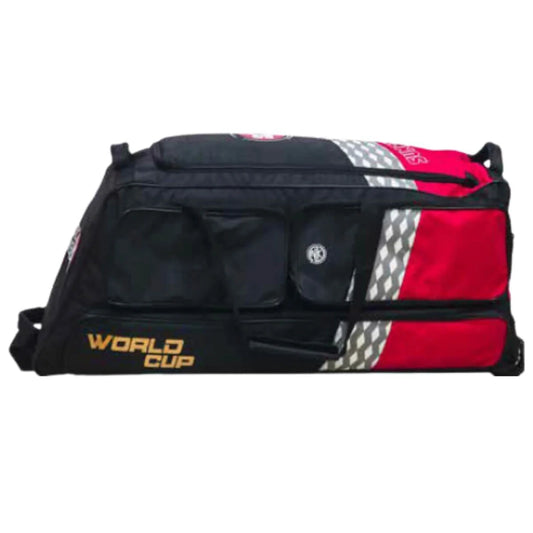 SS World Cup Edition Wheels Cricket Kit Bag (Black/Red)