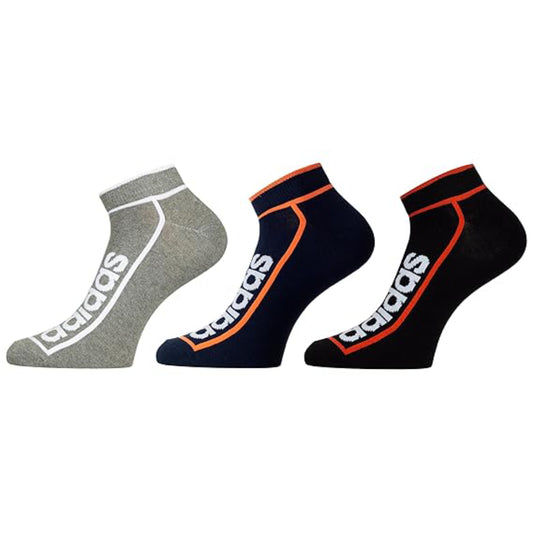 Lightweight Adidas Men Flat Knit Low Cut Grey Socks 