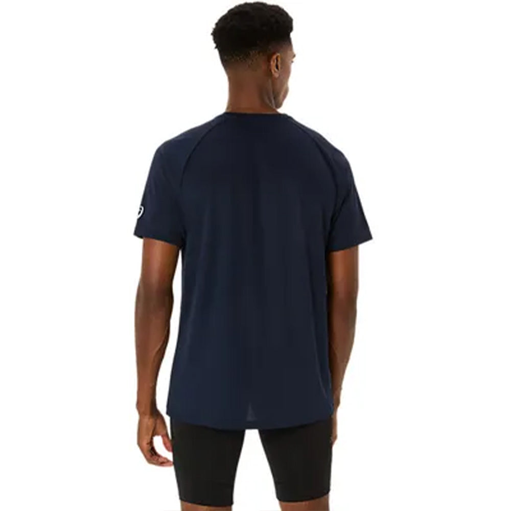 ASICS Men's Track Graphic Short Sleeve Top (Midnight)
