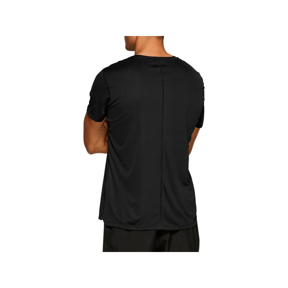 asics men best Silver Performance Black tee