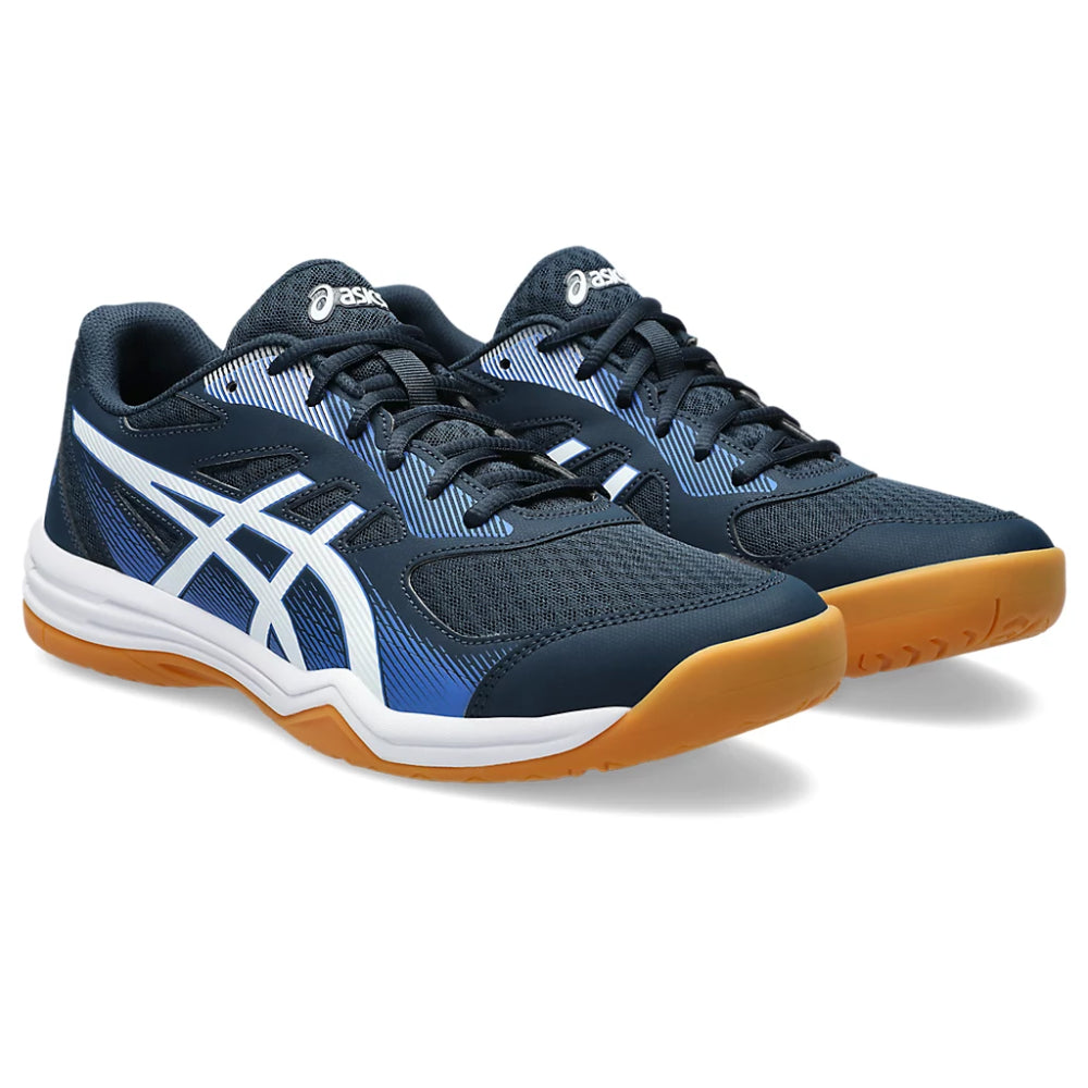 asics Upcourt 5 new badminton French Blue,White Shoes