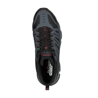 SKECHERS Men's Crossbar-Cohasset Running Shoe (Charcoal/Red)