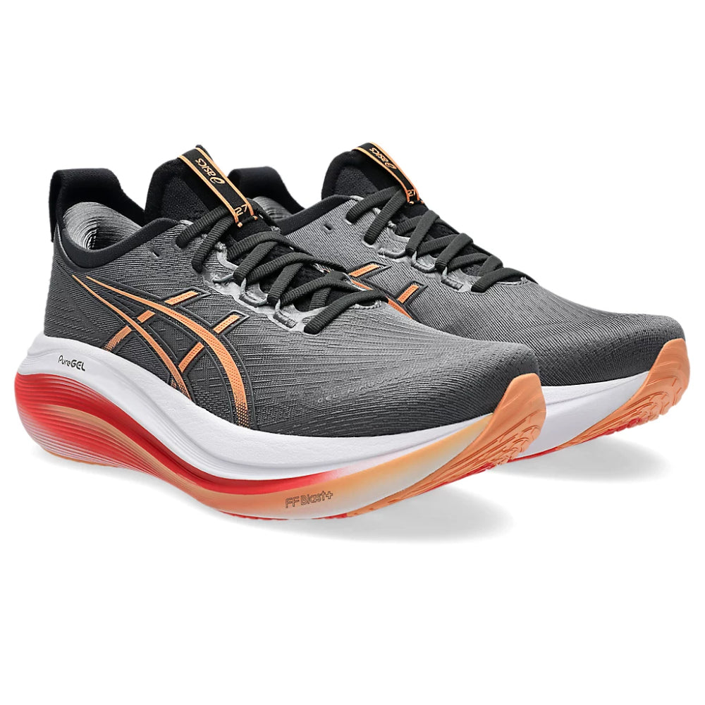 ASICS Men's Gel-Nimbus 27 Running Shoe (Carbon/Mojave)