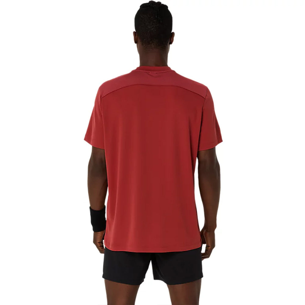 ASICS Men's Court SS Top (Burnt Red)