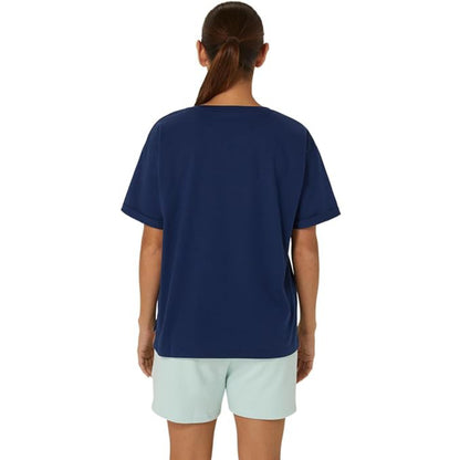 ASICS Women's Training Core Relaxed Graphic Top (Blue Expanse)