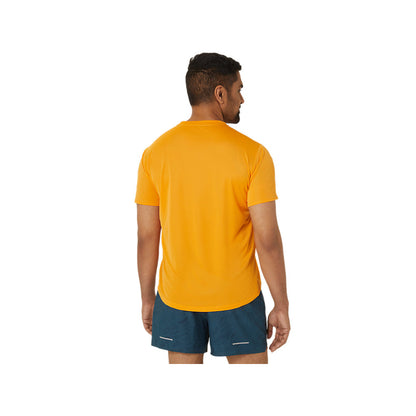 ASICS Men's Fujitrail Logo Short Sleeve Top (Fellow Yellow/Lichen Green/Graphite Grey)