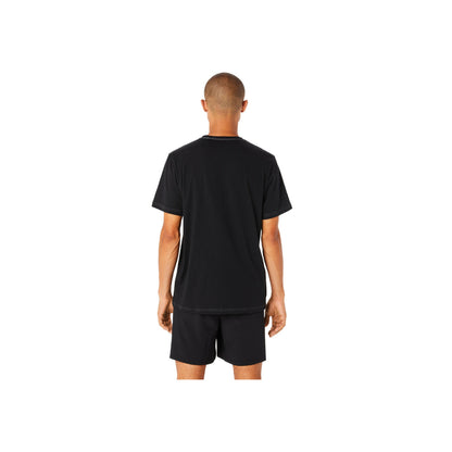 ASICS Men's Hex Graphic Cotton Blend Short Sleeve Top (Performance Black)