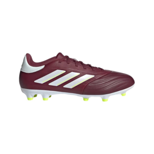 Adidas Men's Copa Pure II League Firm Ground Cleats Football Shoe (Shadow Red/White /Yellow)