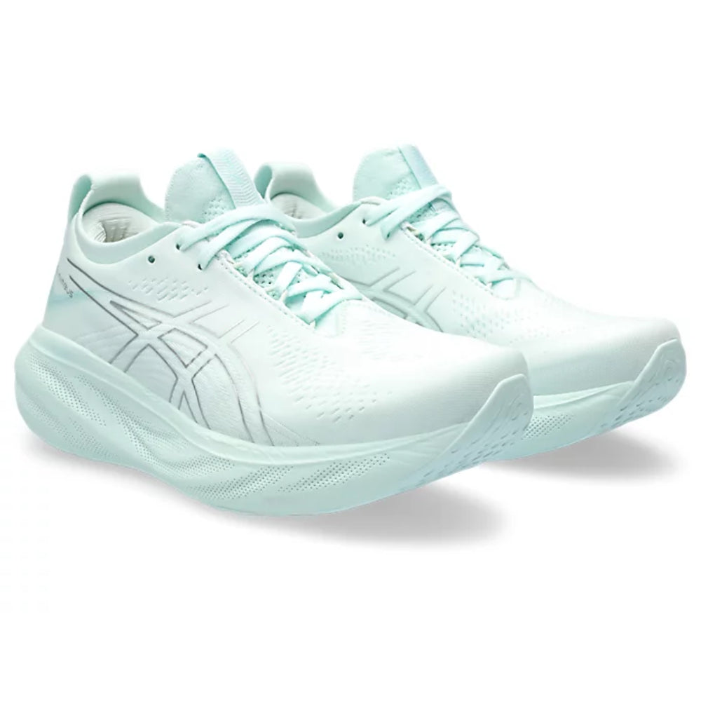 ASICS Women's Gel-Nimbus 25 Running Shoe (Soothing Sea/Pure Silver)