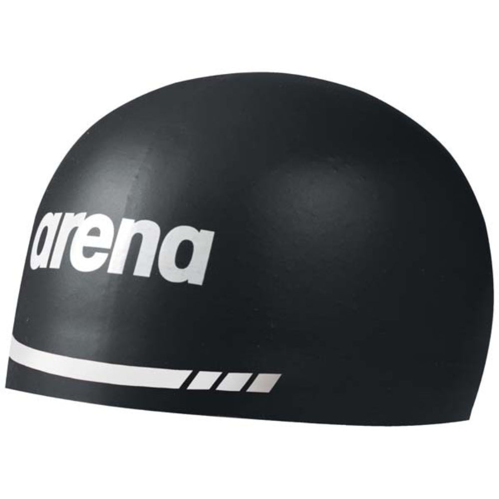 ARENA Adult 3D Soft Swimming Cap (Black)