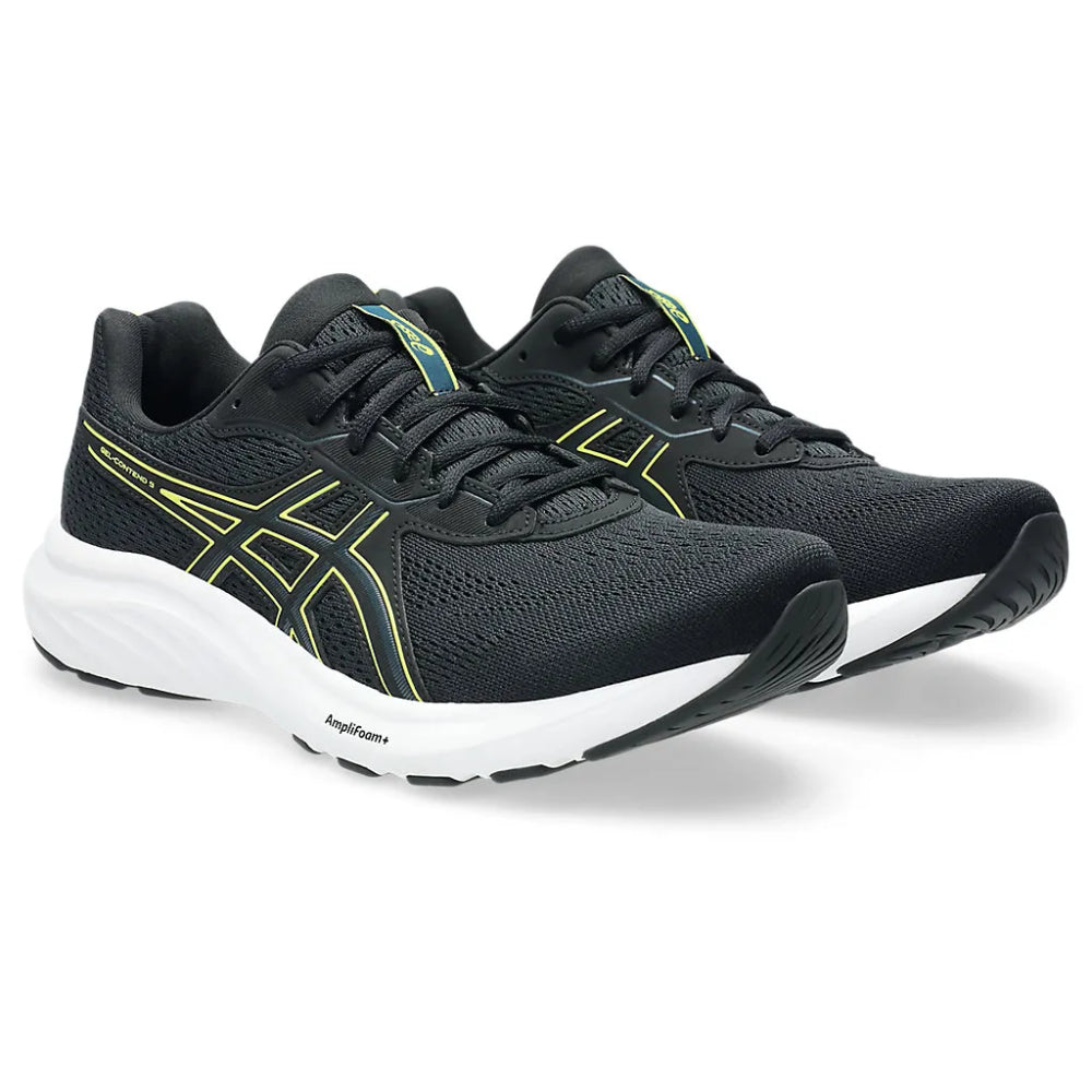 ASICS Men's Gel-Contend 9 Running Shoe (Black/Citron)