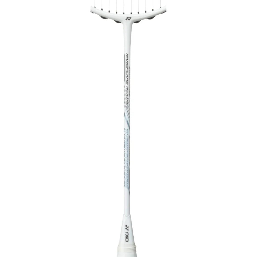 YONEX Nanoflare Nextage Strung Badminton Racquet (White/Grey)