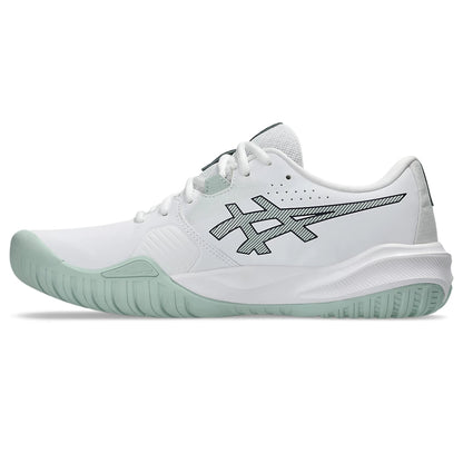 Asics Men's Gel Challenger 15 Tennis Shoe (White/Lichen Rocks)