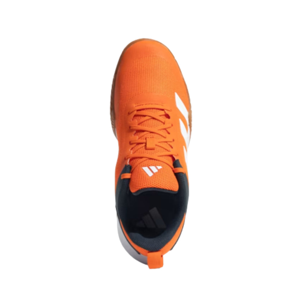 Adidas Men's IND Top V2 Badminton Shoe (Semi Impact Orange/Tech Onix/White/Black)