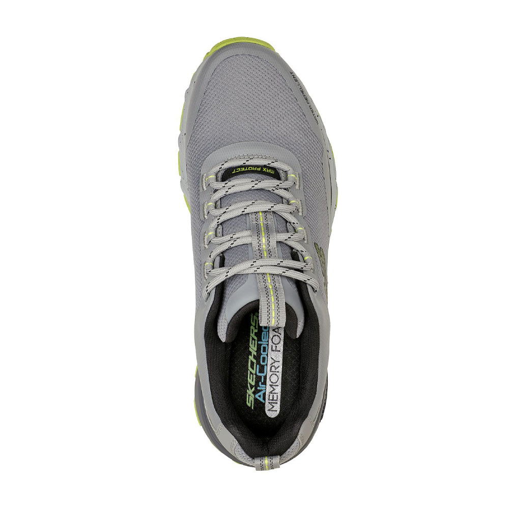 skechers best sporty casual max protect-liberated grey running shoe