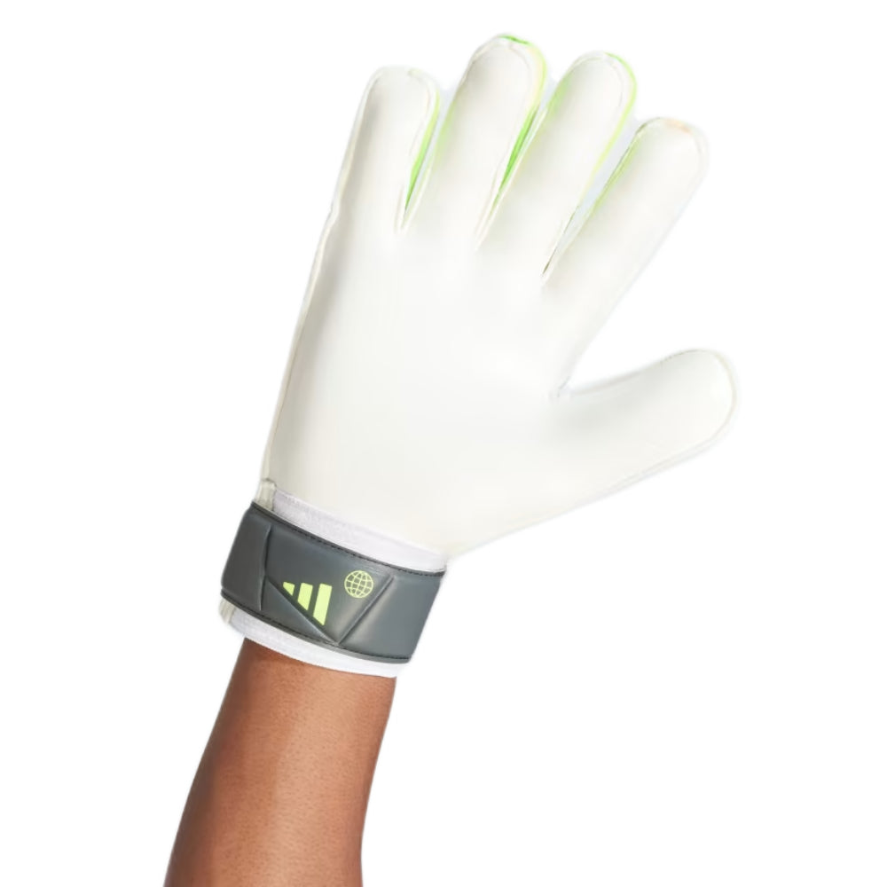 Adidas Unisex Predator Training Football Gloves (White/Lucid Lemon/Black)