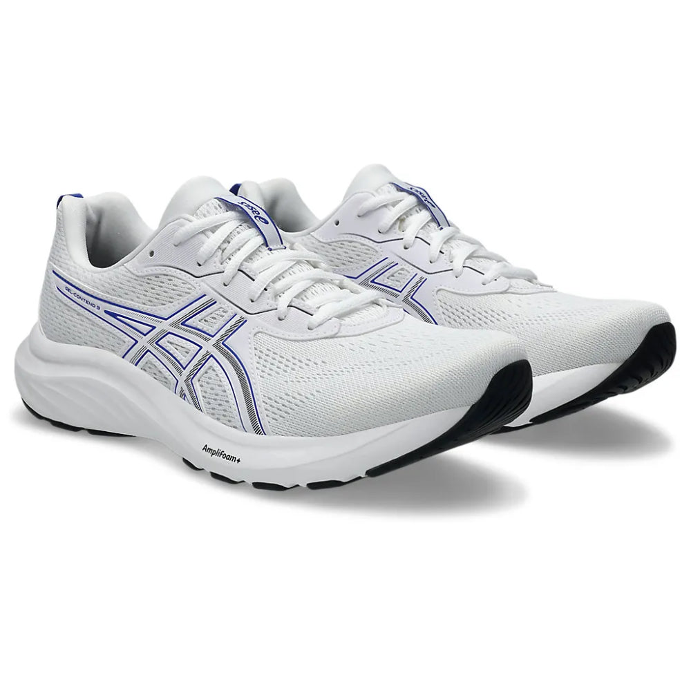 ASICS Men's Gel-Contend 9 Running Shoe (White/Dark Cobalt)
