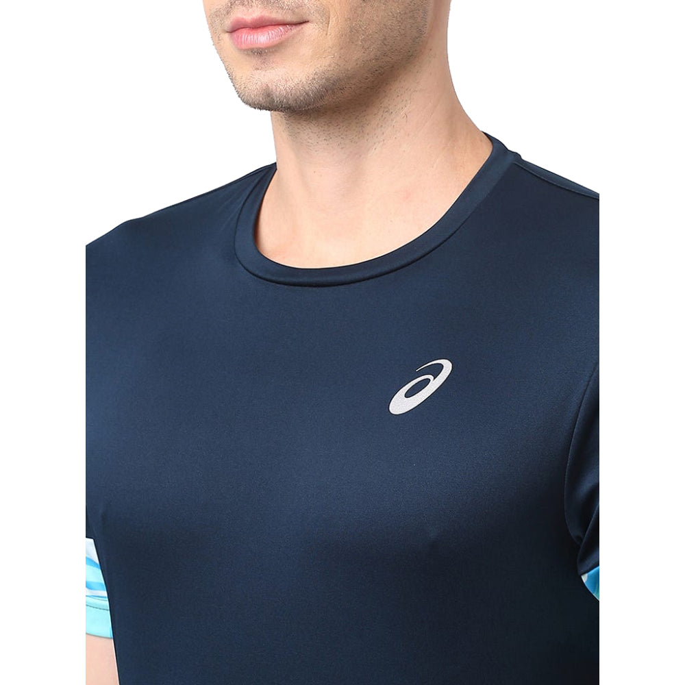 ASICS Men's Print Panel Top (French Blue)