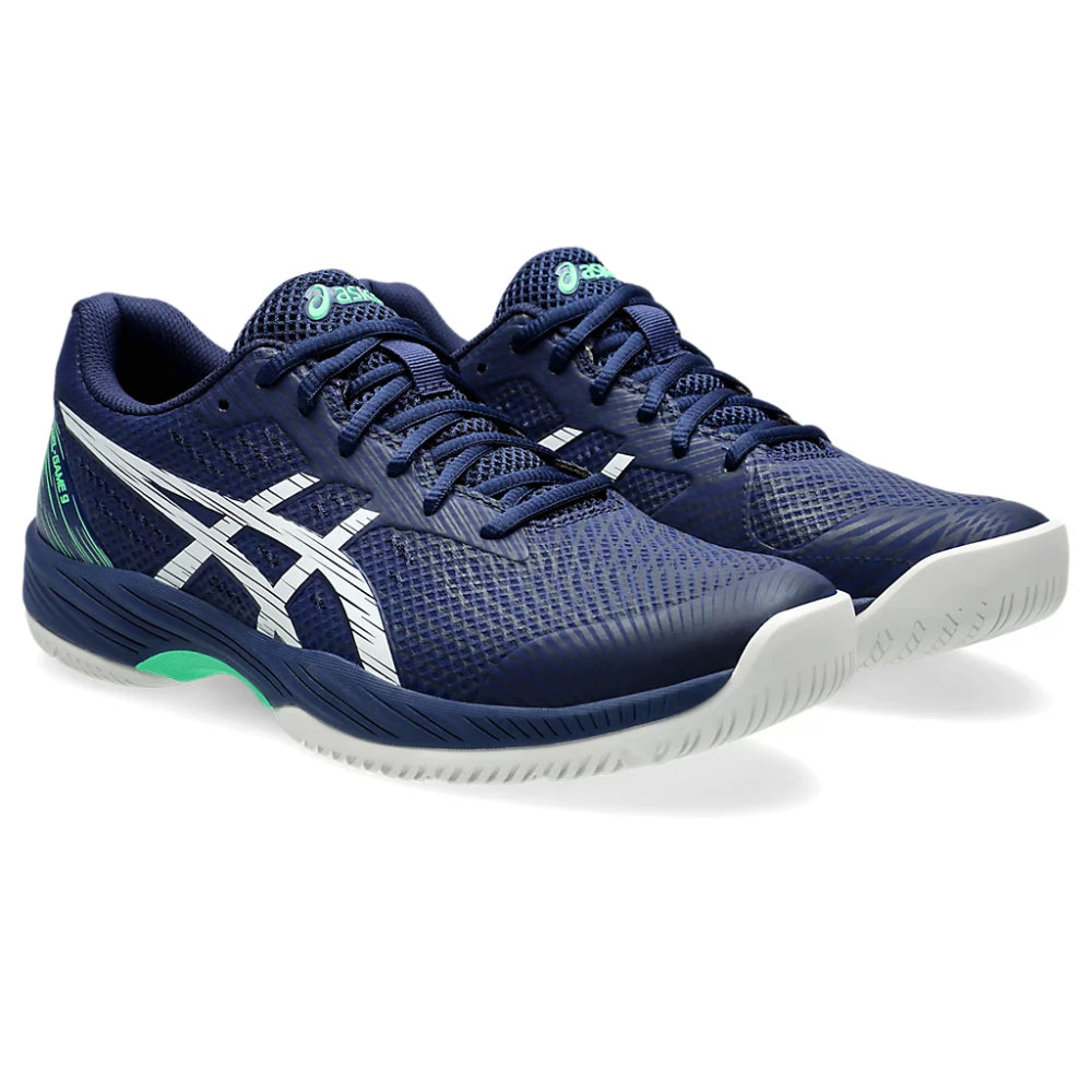 ASICS Men's Gel-Game 9 Tennis Shoe (Blue Expanse/White)