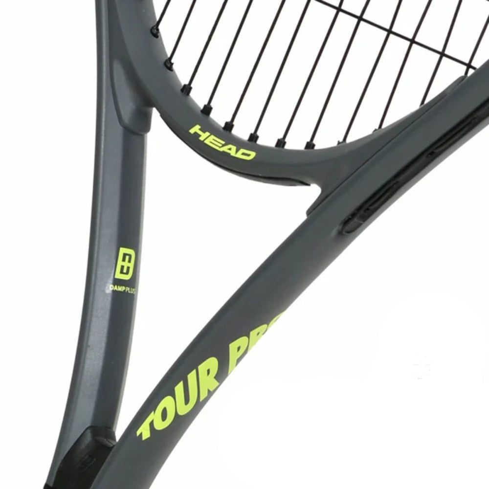 HEAD Tour Pro Strung Tennis Racquet (Lime Yellow/Black)