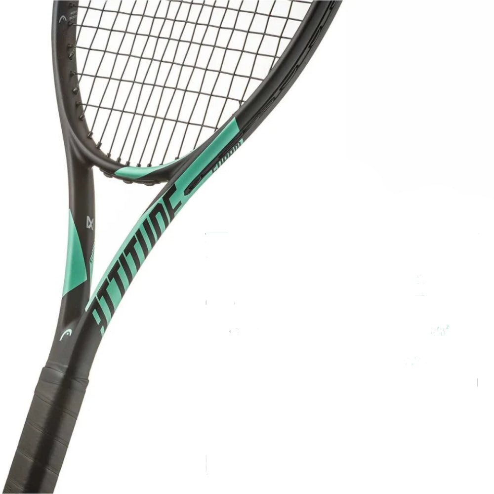 HEAD MX Attitude Suprm Strung Tennis Racquet (Teal/Black)