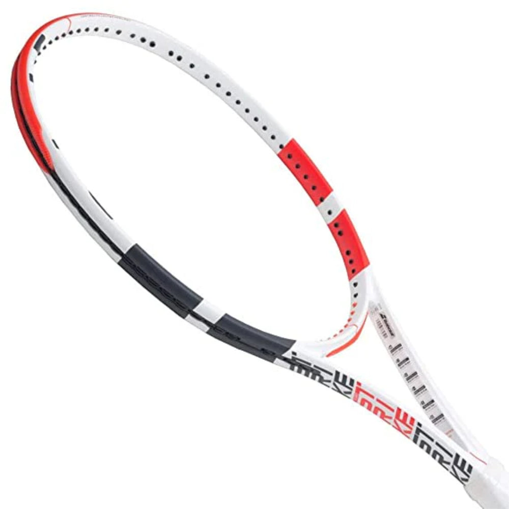 Babolat Pure Strike 3rd Gen Unstrung Tennis Racquet (White/Red)