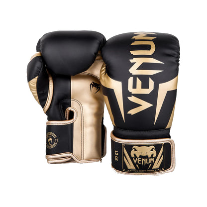 Venum Elite Boxing Gloves (Black/Gold)