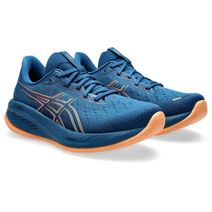 ASICS Men's Gel-Cumulus 26 Running Shoe (Rich Navy/Faded Orange)