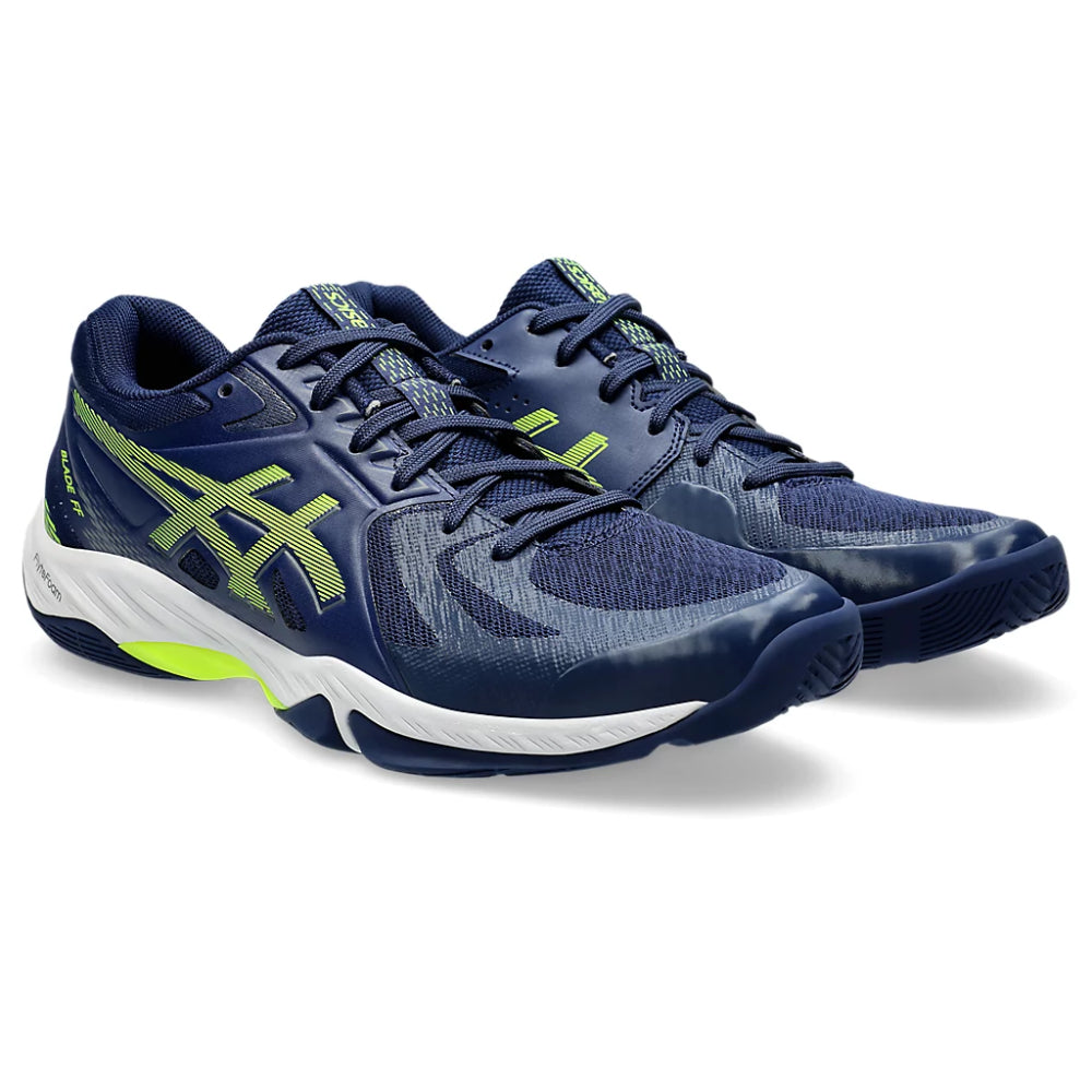 ASICS Men's Blade FF Badminton Shoe (Blue Expanse/Safety Yellow)