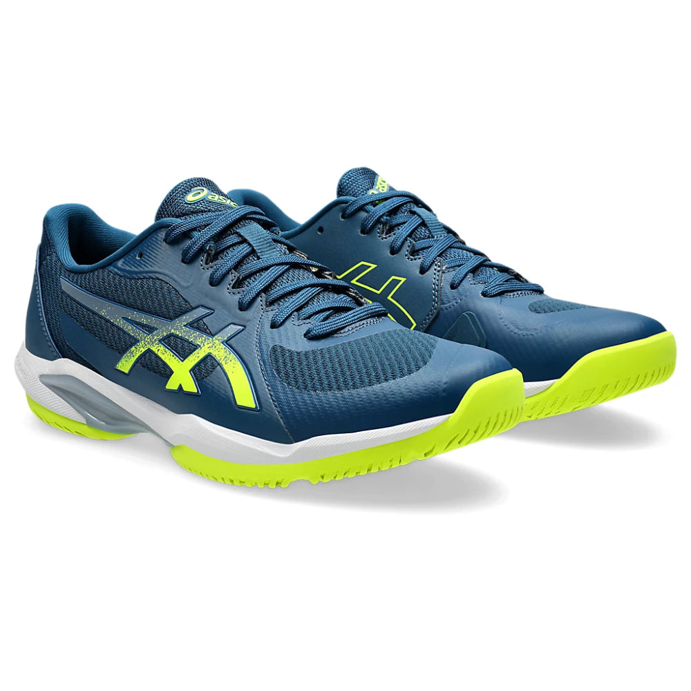 ASICS Men's Solution Swift FF 2 Tennis Shoe (Mako Blue/Safety Yellow)