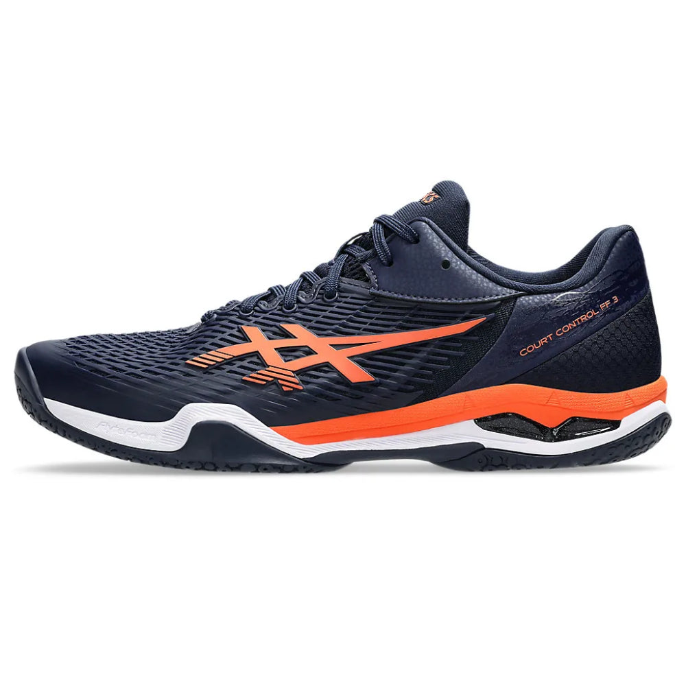 ASICS Men's Court Control FF 3 Badminton Shoe (Midnight/Nova Orange)