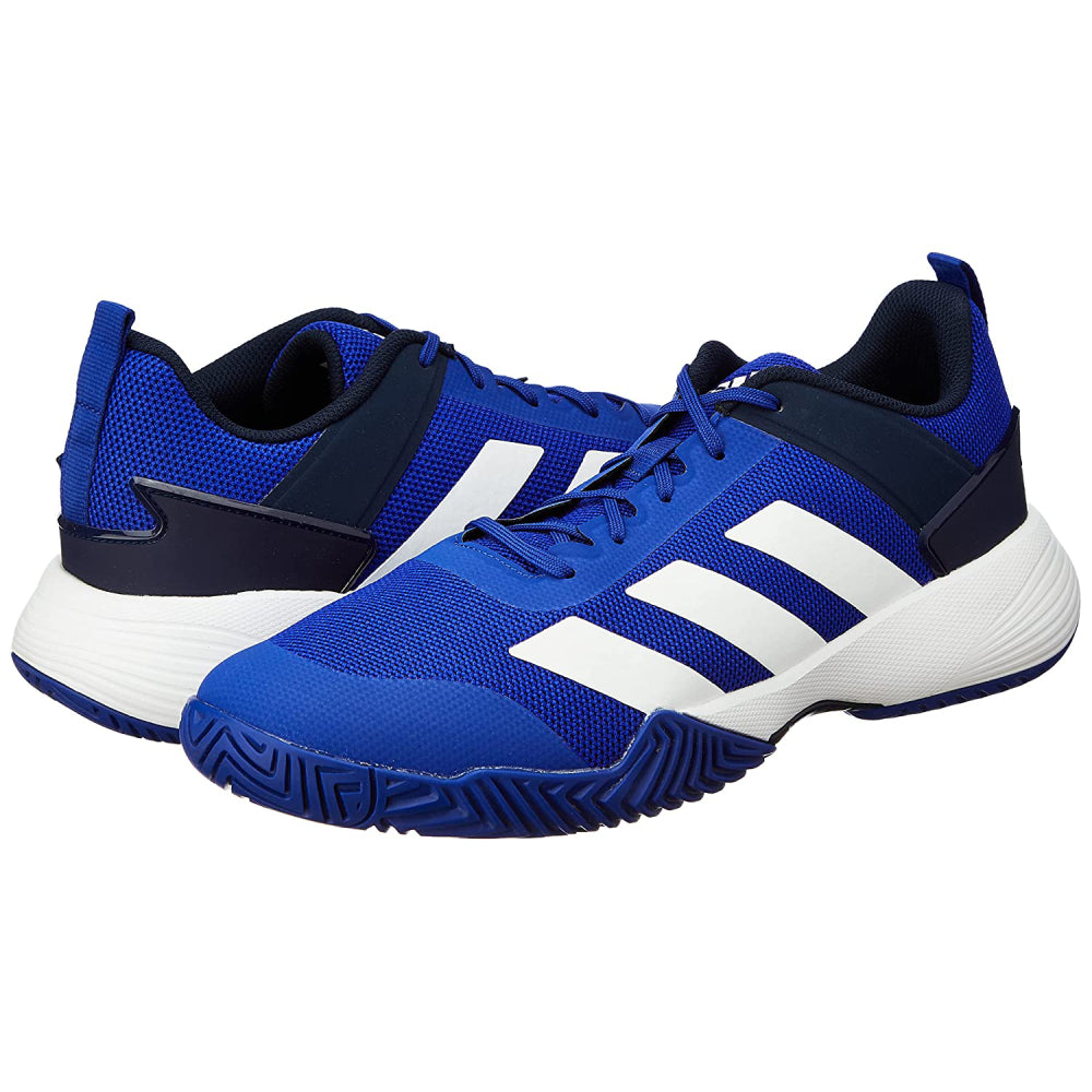 Adidas Men's Tennis Top V2 Tennis Shoe (Lucid Blue/White/Collegiate Navy)