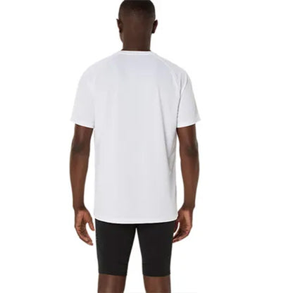 ASICS Men's Track Graphic Short Sleeve Top (White)
