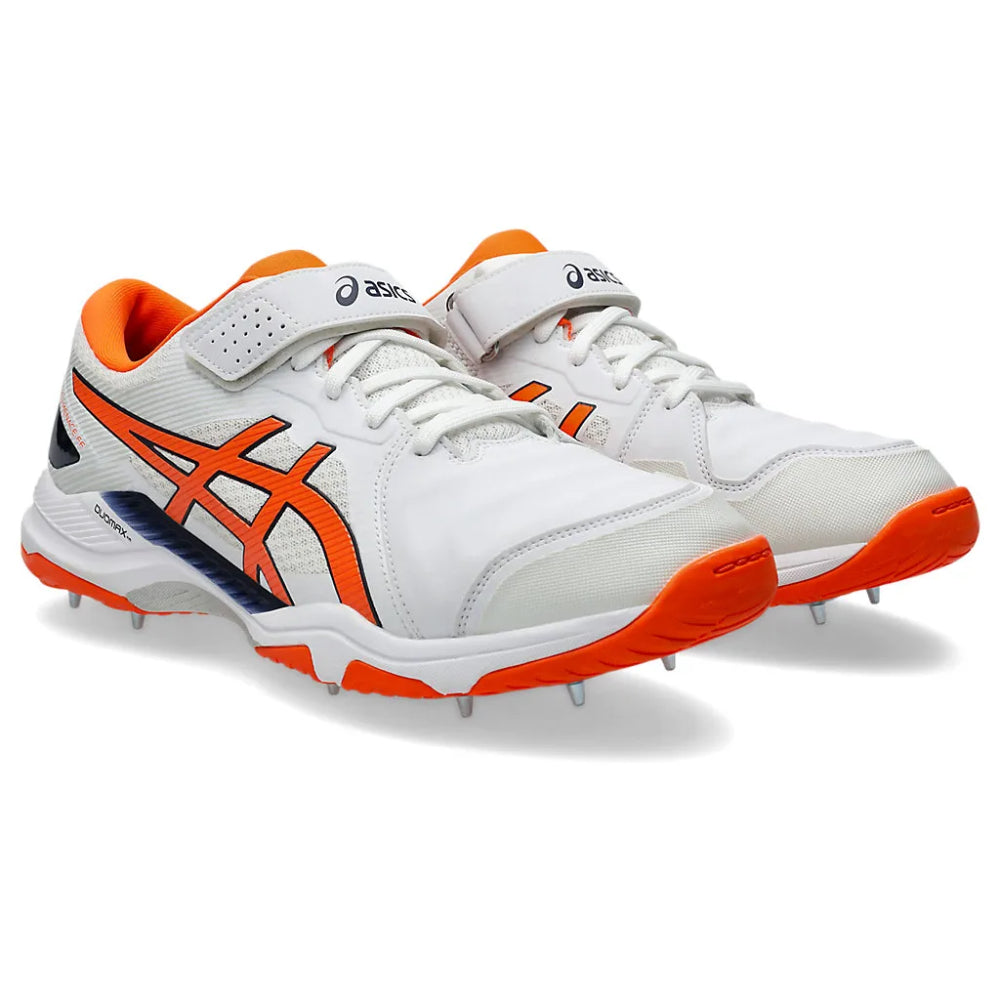 ASICS Men's Speed Menace FF Cricket Shoe (White/Shocking Orange)