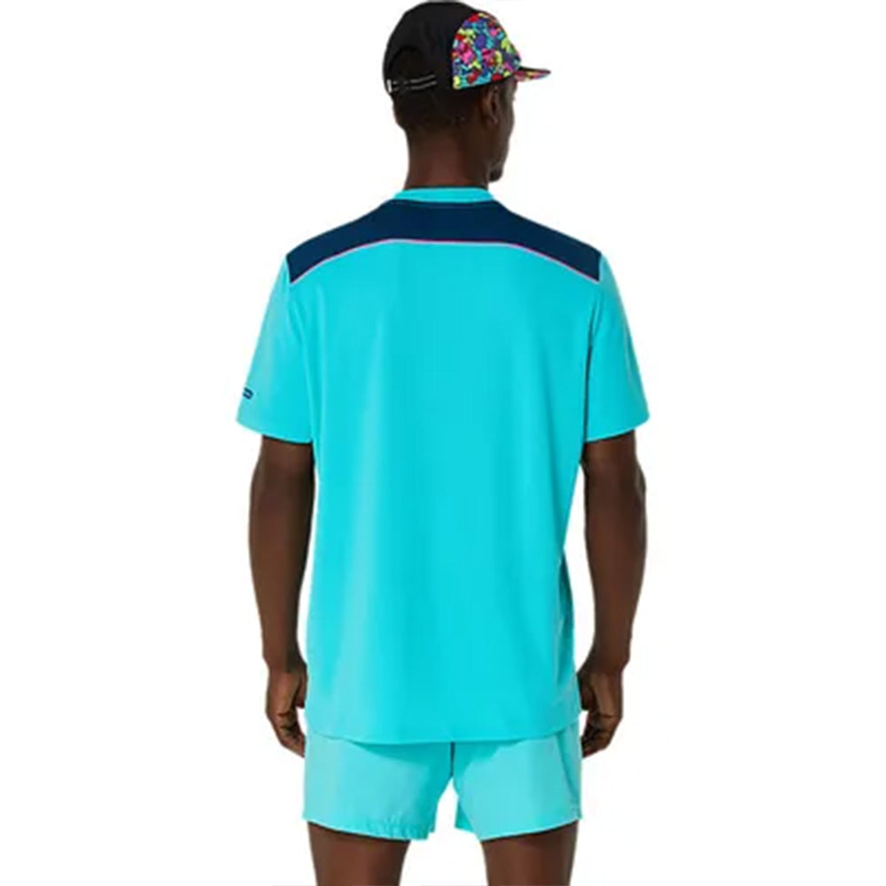 ASICS Men's Padel Court SS Top (Aqua)