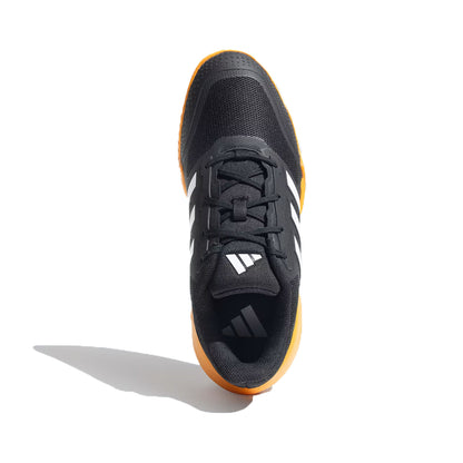 Adidas Men's Drop Shot Tennis Shoe (Black/White/Bright Orange)