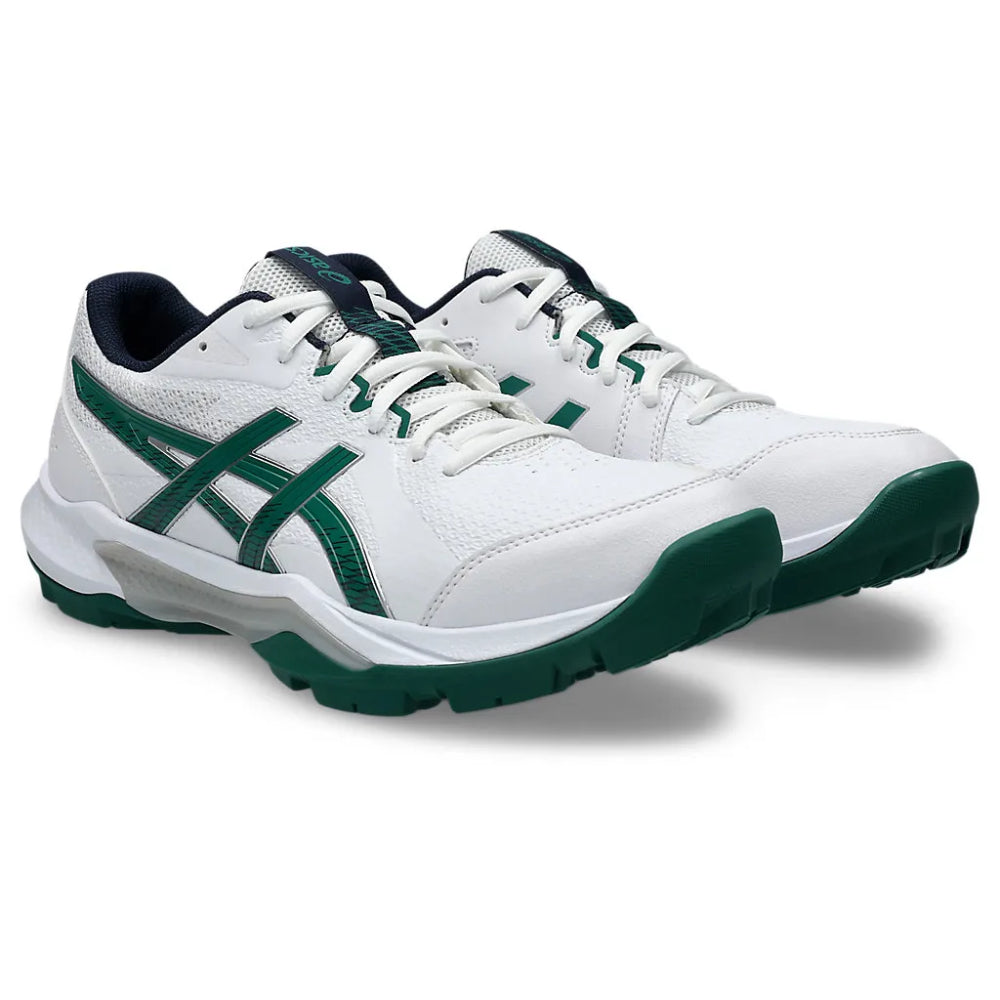 Asics Men's Gel-Peake 3 Men's Cricket Shoes (White/Jasper Green)