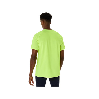 ASICS Men's Track Graphic Short Sleeve Top (Neon Green)