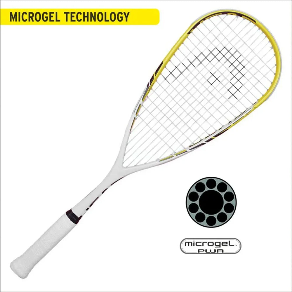 Head Microgel Blast Squash Racquet (White/Yellow)