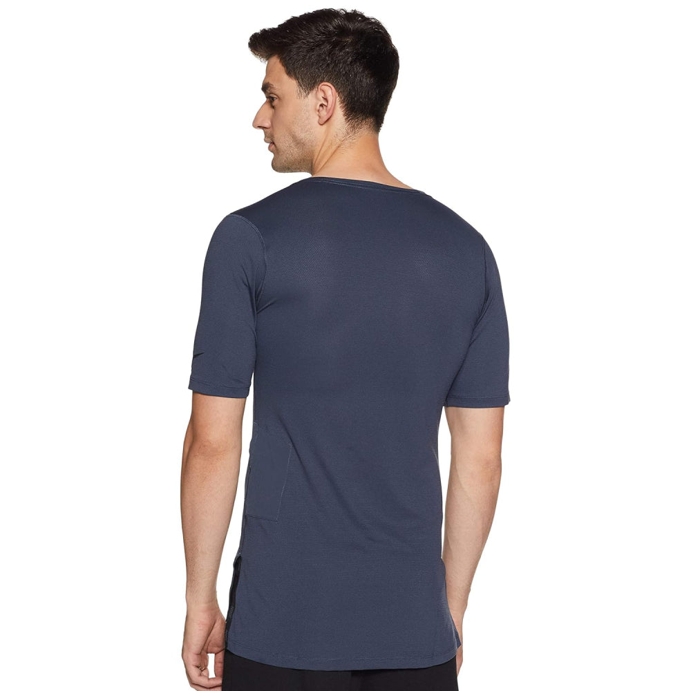 NIKE Men's Fttd Utility Short Sleeve T-Shirt (Thunder Blue/Black)