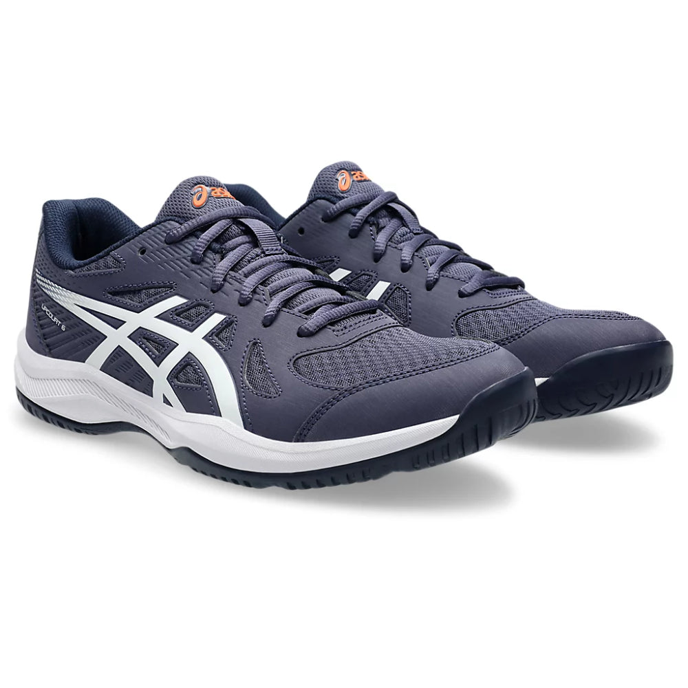 ASICS Men's Upcourt 6 Badminton Shoe (Indigo Fog/White)