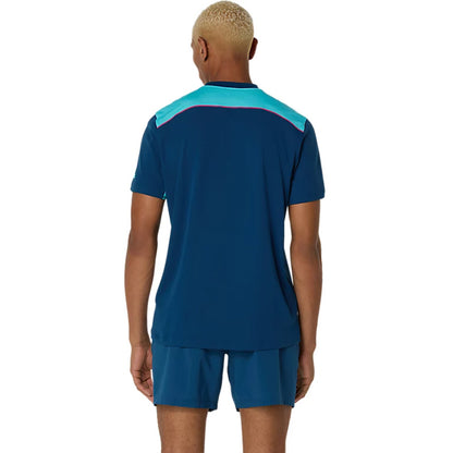 ASICS Men's Padel Court SS Top (Blue)